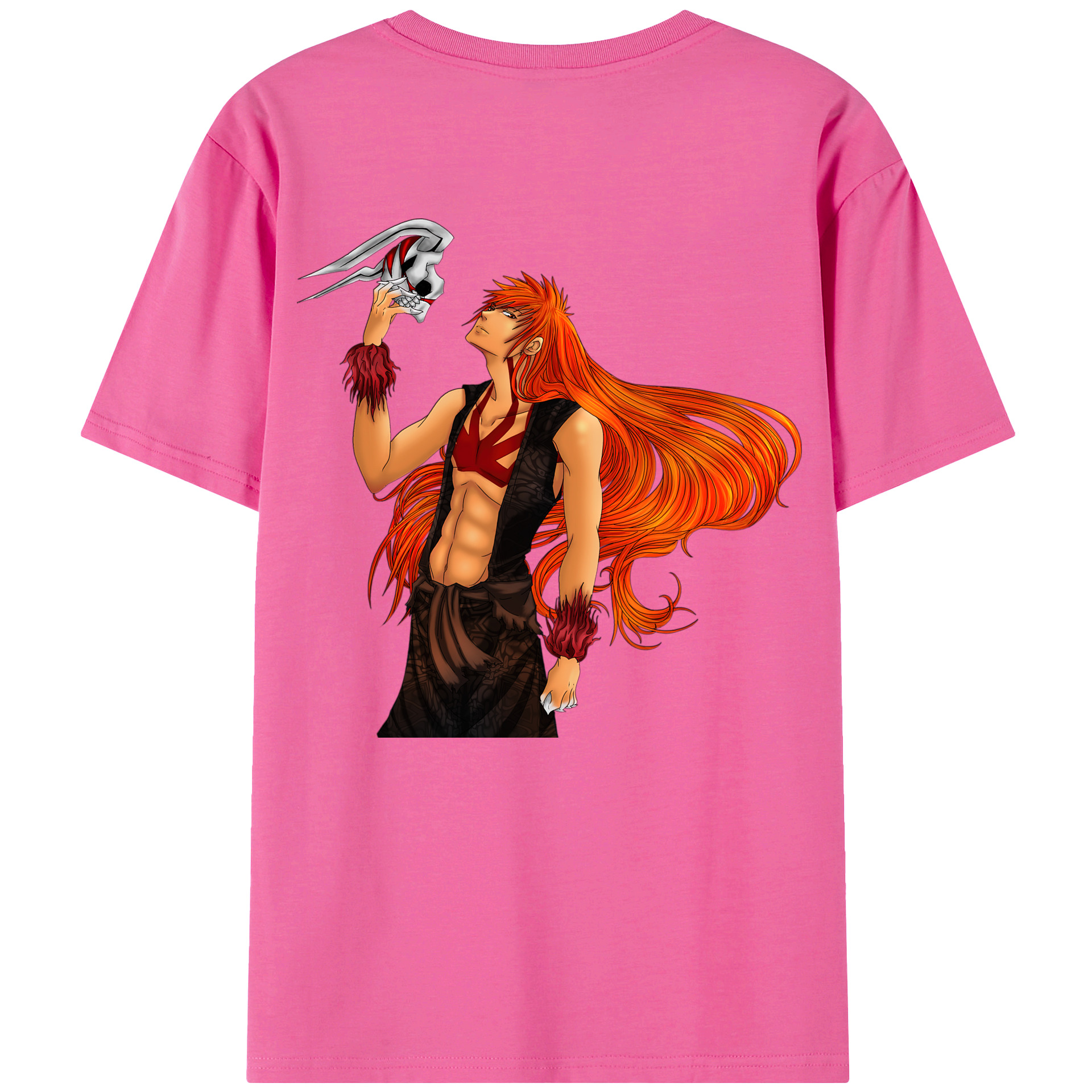 （画像用） ブリーチ 黒崎一護（くろさき いちご）BLEACH Kurosaki Ichigo レディース半袖Tシャツ(バックプリント)